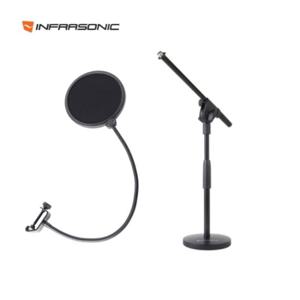 인프라소닉 MS-15 POP-Filter 팝필터 + 탁상용 T 스탠드