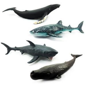 소프트 인형 혹등고래 백상아리 고래 상어 모형 피규어