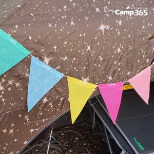 캠프365 감성 캠핑 가랜드 파티 플래그 가렌더 단색