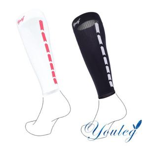 유레그 스포츠 종아리 압박밴드블랙, 화이트 강압 20~30mmHg