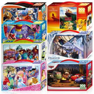 디즈니 아동 직소 퍼즐 300조각 모음 주토피아 인사이드 아웃 라이온킹 몬스터 대학교 겨울왕국2 프린세스 카 캠프파이어