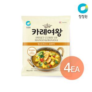 청정원 카레여왕 망고& 바나나 108g x 4개