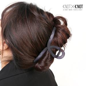 [KNOTXKNOT] 13cm 빅 사이즈 그라데이션 매트 꼬임 집게핀