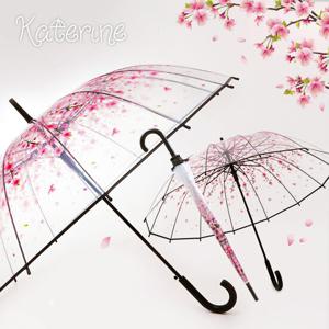 [카트린느] 벚꽃14K 장우산_투명우산/패션우산