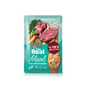 [하림펫푸드] 더리얼 밀 돼지고기 60g 강아지 화식 습식사료