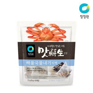 청정원 맛선생 해물국물내기 티백 72g