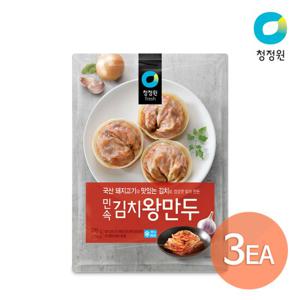 청정원 민속 김치왕만두 770g x 3개