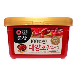 청정원 순창 100%현미 태양초 찰고추장1kg