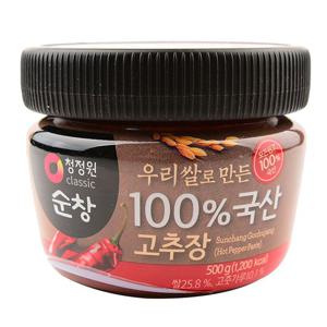 청정원 순창 우리쌀로 만든  100% 국산고추장500g