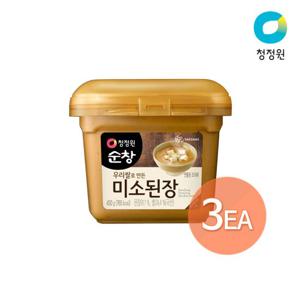 청정원 바로장국 미소된장 450g X 3개