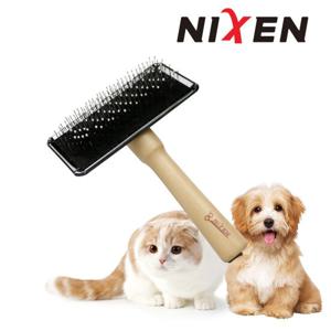 닉센 소프트 슬리커 NX089 강아지 털 제거 핀 빗 고양이 브러쉬