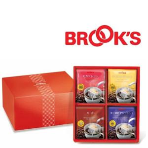 브룩스커피 일본 명품 드립백커피 4종 40봉 핸드드립 선물세트