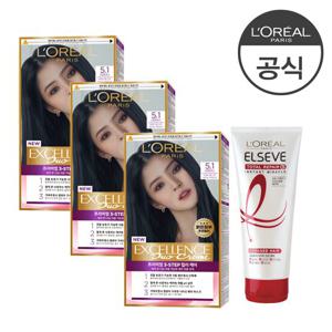 [4종] 엑셀랑스 듀오크림 3개 + 토탈리페어5 헤어팩 170ml 1개