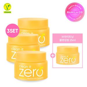 [바닐라코] 클린잇제로 클렌징밤 브라이트닝 100ML  3개 SET