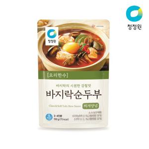 청정원 요리한수 바지락순두부찌개양념150g