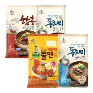 [CJ] 동치미물냉면(2인) 2봉 +함흥비빔냉면(2인) +쫄면(2인)