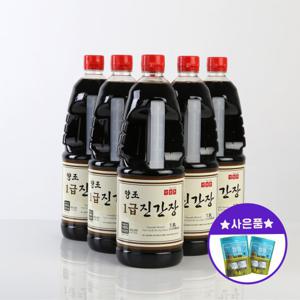 [신앙촌] 양조1급 진간장 1.8L 6병 (캠핑백 2개증정)