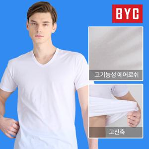 [BYC] 남성 쾌적한 에어로쉬 반팔 런닝 5매