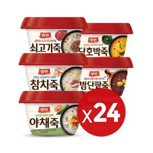 [동원] 양반죽 285gx24개(쇠고기/야채/참치/단팥)