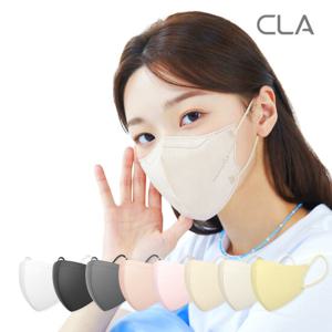 CLA 라이트 KF94 슬림핏 새부리형 컬러 마스크 100매
