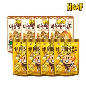 [본사직영] 바프 40g아몬드 8봉 세트(허니버터 4봉+마늘빵 4봉)