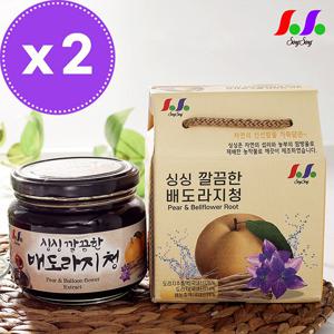 싱싱 깔끔한 배도라지청 600g 2병 (총 1200g)