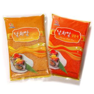 [고래푸드] 초밥재료 고급 날치알 500g 골드/레드 HACCP 인증제품