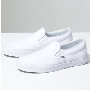 반스 VN000EYEW00 VANS 코어클래식 SlipOn 솔리드 슬립온 화이트 남여공용 스니커즈 캔버스화