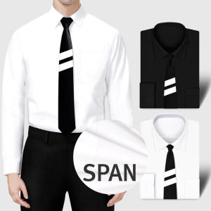 남성 스판 와이셔츠 긴팔 구김없는 흰색 검정 남자 정장셔츠 드레스 셔츠 빅사이즈 출근룩 남방 95~120