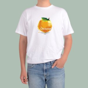 과일 딸기 오렌지 망고 토마토 사과 수박 1 티셔츠