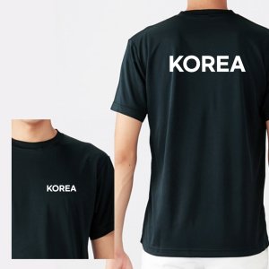 라운드 반팔 KOREA 커스텀 화이트 쿨 티셔츠