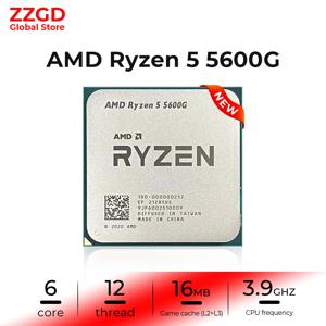 AMD 라이젠 5 5600G R5 5600G 3.9GHz 6 코어 12 스레드 65W CPU 프로세서, L3 = 16M 100 000000252 소켓 AM4, 신제품