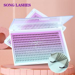 Song Lashes Pointy Base Promade Fans 속눈썹 연장, 날카로운 얇은 뾰족한 베이스 Promade 볼륨 팬 속눈썹 8d 10D 12D