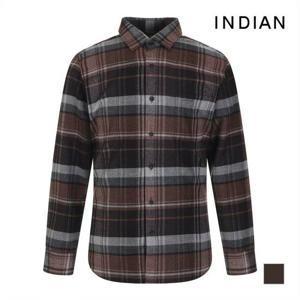 [INDIAN] 남성 체크배색디자인 셔츠_MITNLVWA111