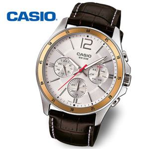 [정품] CASIO 카시오 남성 정장 가죽시계 MTP-1374L-7AVDF