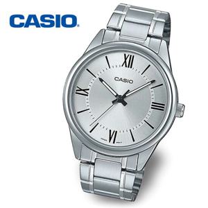 [정품] CASIO 카시오 MTP-V005D-7B5 남성 야광 메탈 손목시계