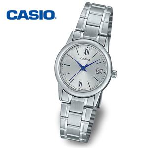 [정품] CASIO 카시오 LTP-V002D-7B3 여성 정장 메탈 손목시계