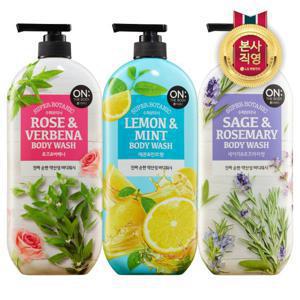 [체험/한정]온더바디 수퍼보타닉 레몬 민트 바디워시 900ml X 2