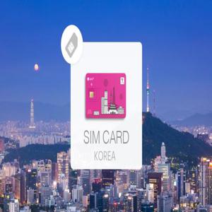 【15% 할인】한국 무제한 데이터 유심칩 | LG U+ 유심칩 ( T-Money 카드 기능 포함) + 음성 통화| 공항 픽업