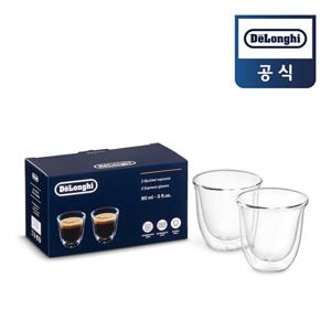 [드롱기] 이중 진공유리 에스프레소잔 (90ml x 2ea)