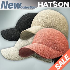 [햇츠온]HatsON 여름 여성 폴리 밀짚 볼캡 야구 모자 H1-2101 AA