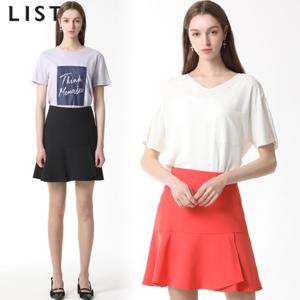 [리스트(LIST)] 플라운스 헴 스커트 (택가격108000원)