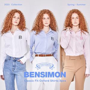 벤시몽 23SS 여성 클래식핏 옥스포드 셔츠 3종