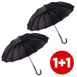 (1+1) 바니브라운 55 솔리드 곡자 장우산