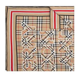 [BURBERRY] 23SS 빈티지 체크 실크 스퀘어 스카프 8039564