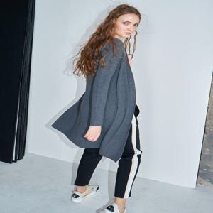 [아이홀릭 캐시미어] Merino wool Open front cardigan #Charcoal