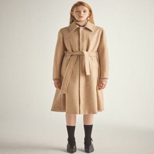 [알렌느] LIGHTBEIGE angora a-line coat(HJ008)