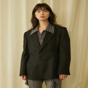 [브통] RETRO MENS BLAZER - BLACK