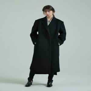 [브통] MENS MAXI COAT - BLACK