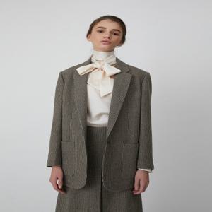 [아에르] Jacket Check SBeige